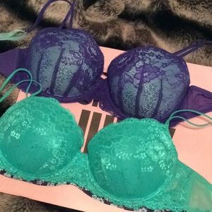Candies Lace Push up Bras Set Of 2